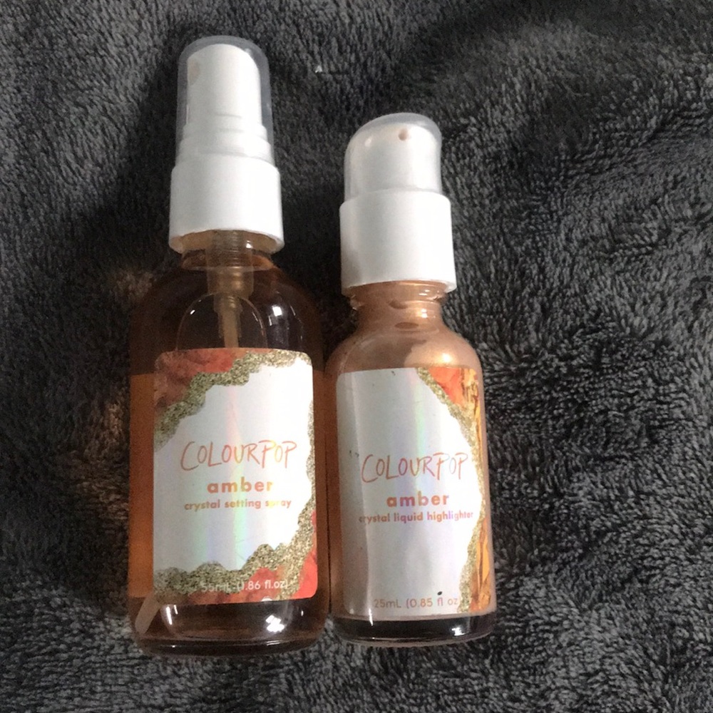 Colourpop Setting Spray and Liquid Highlighter